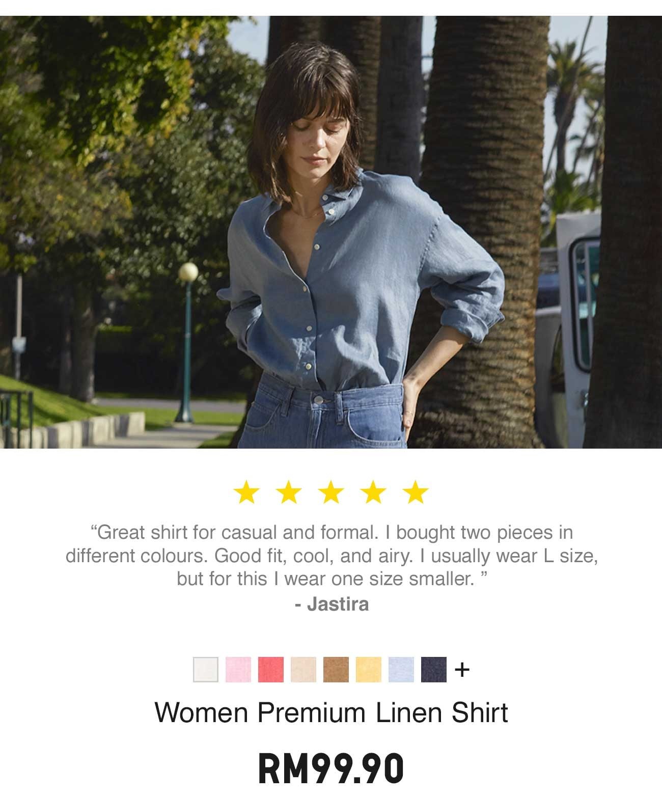 WOMEN PREMIUM LINEN SHIRT