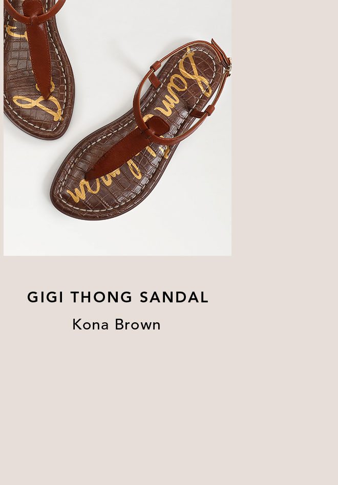 Gigi Thong Sandal - Kona Brown