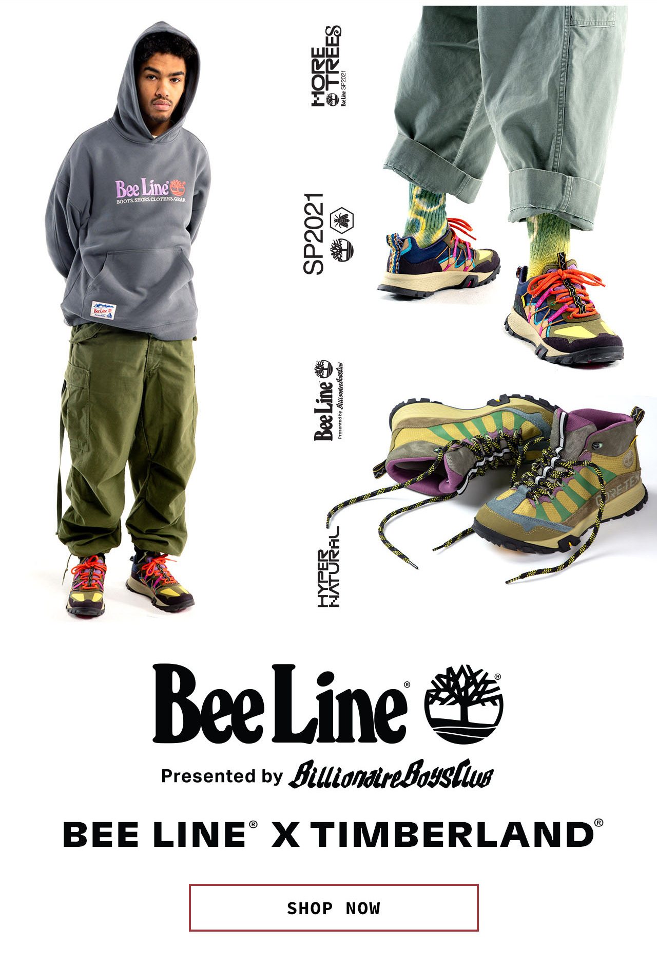BEE LINE X TIMBERLAND. SHOP NOW.