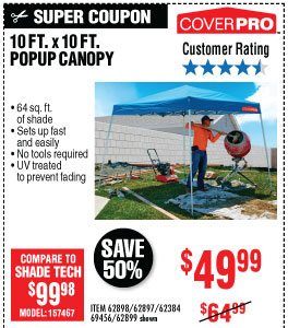 View 10 ft. x 10 ft. Pop-Up Canopy