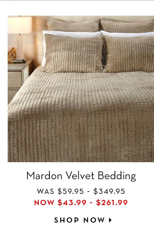 mardon velvet bedding