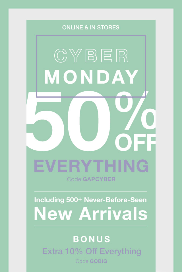 the gap cyber monday