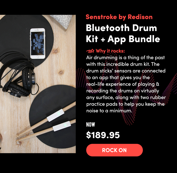 Bluetooth Drum Kit + App Bundle | Rock On