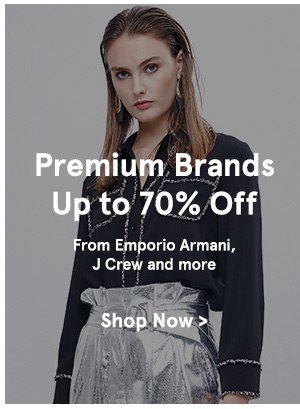 Premium Brands up to 70% off