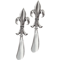 Fleur-de-Lis Spreader Knives - Set of 2