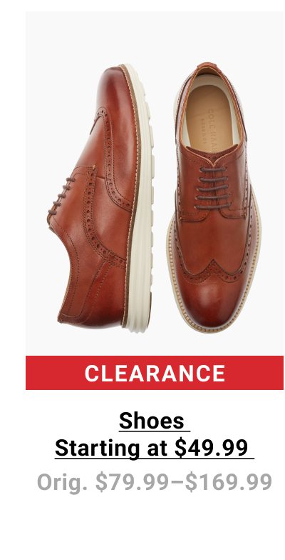 Clearance Shoes Starting at $49.99 Orig. $79.99-$169.99. See terms.