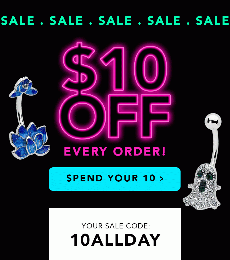 $10 Off - Use code: 10ALLDAY