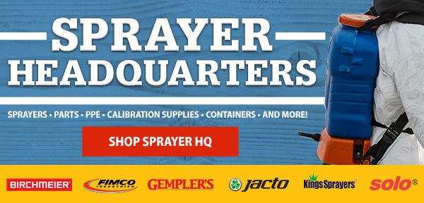 Sprayer Headquarters Sprayers • Parts • ppe • calibration supplies • containers • and more! Fimco, Gempler's, Jacto, Kings Sprayers, Solo