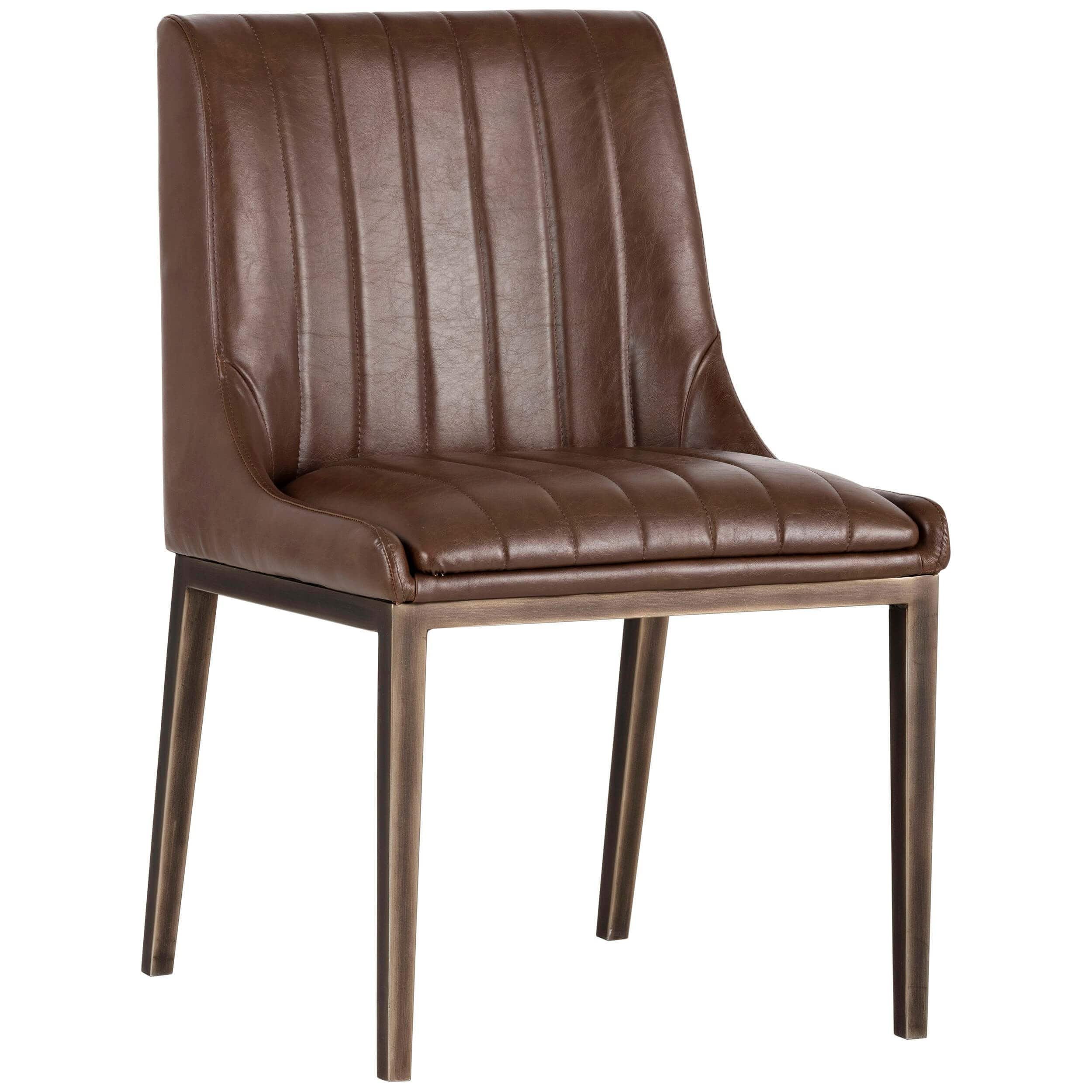 Image of Halden Dining Chair, Vintage Cognac, Set of 2