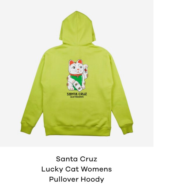 Santa Cruz Lucky Cat Womens Pullover Hoody