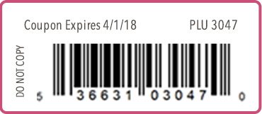 Coupon Expires 4/1/18