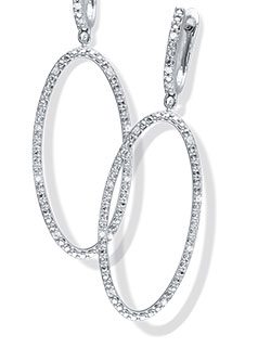 Diamond Dangle Earrings