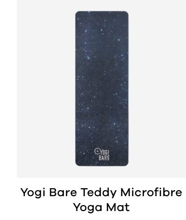 Yogi Bare Teddy Microfibre Yoga Mat