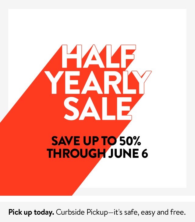 Half-Yearly Sale: save up to 50% through June 6.