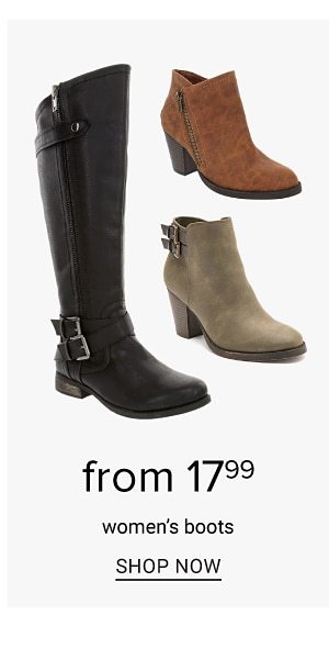 Doorbuster - Women's boots from 17.99. Shop Now.