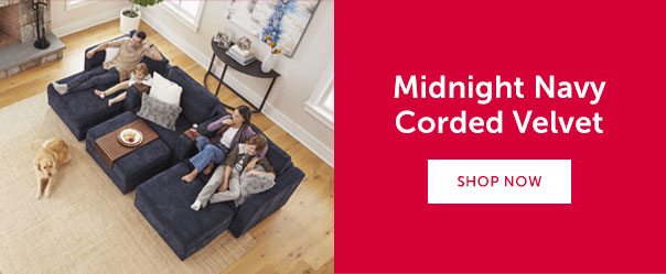 Midnight Navy Corded Velvet | SHOP NOW >>