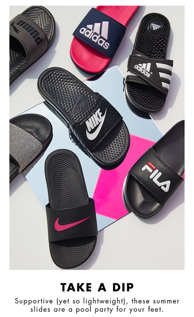 dsw nike slides mens