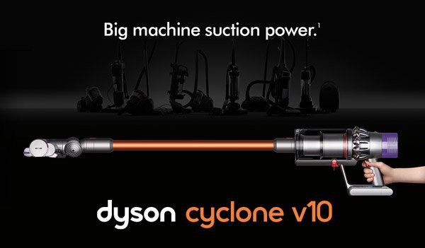 Dyson Cyclone v10: Big machine suction power