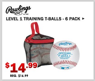 Rawlings Level 1 Training Tee Balls - 6-Pack