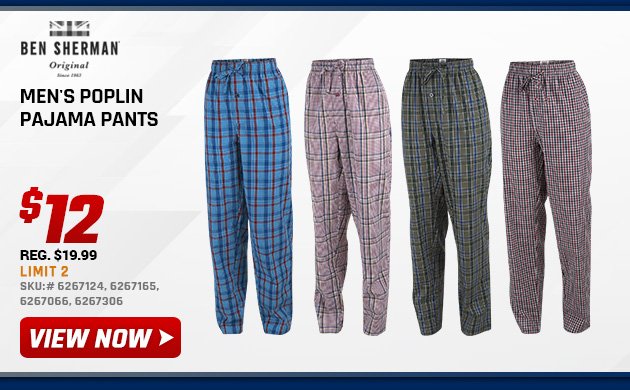 Ben Sherman Men's Poplin Pajama Pants