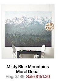 Misty Blue Mountains Decal