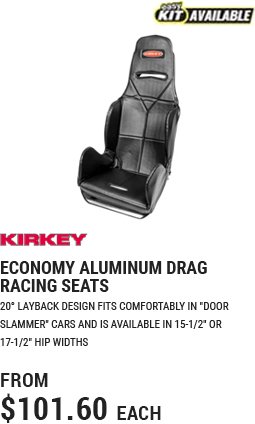 Kirkey Economy Aluminum Drag Racing Seats – FROM $101.60 EACH