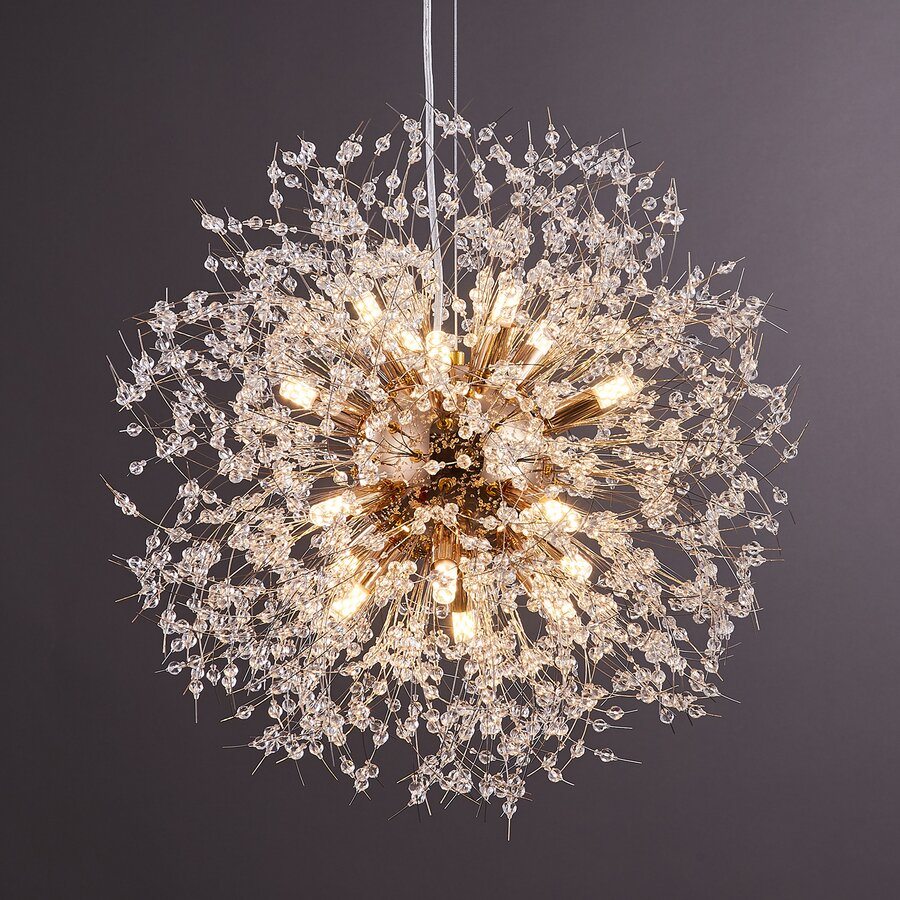 Shugar Modern 12-Lights Crystal Beaded Chandelier