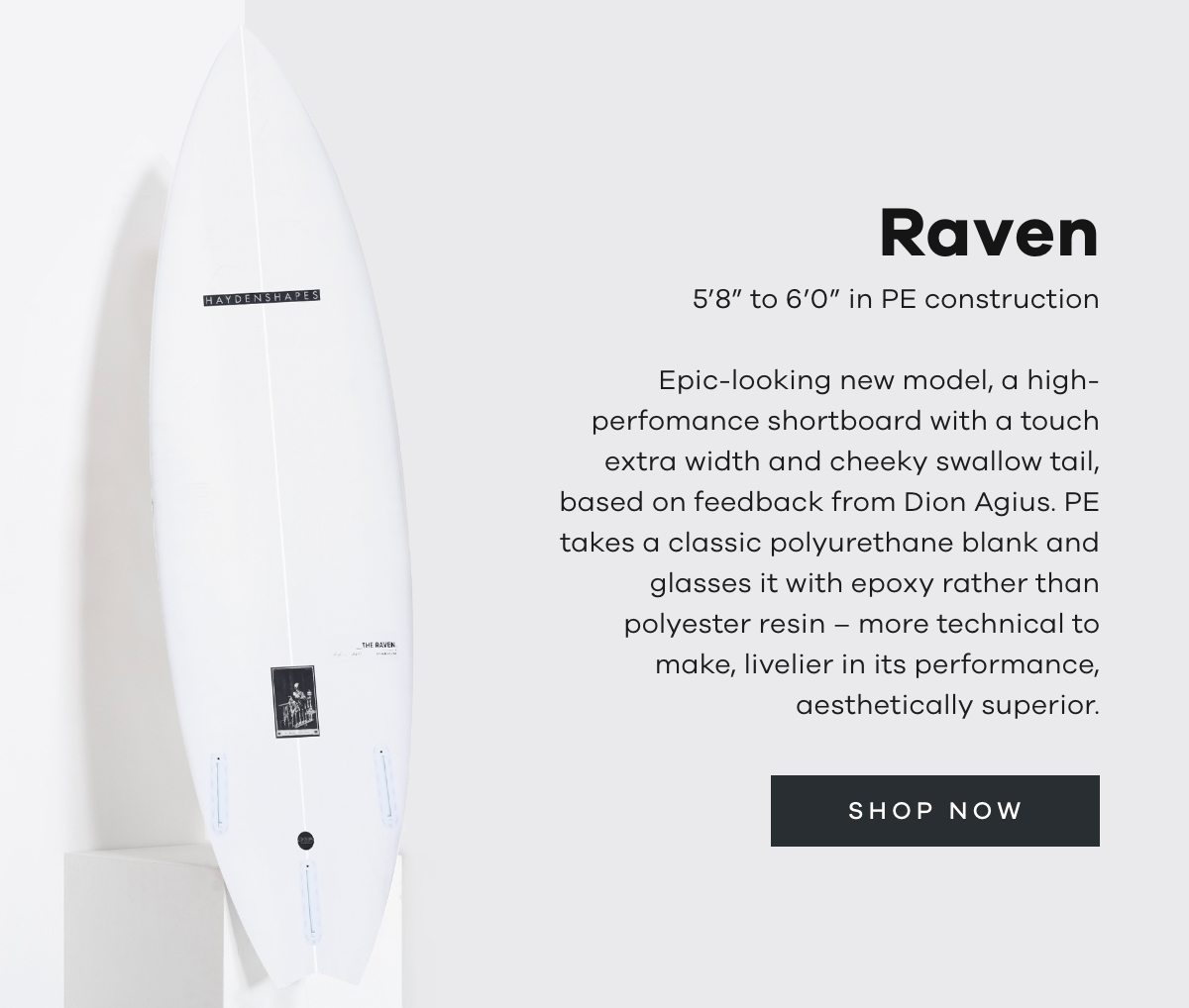 Raven Futures Thruster Surfboard