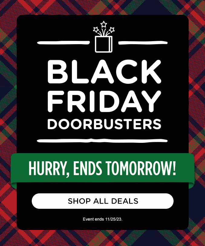 Black Friday Doorbusters - ends 11/25