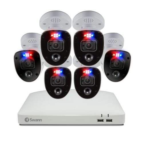 Enforcer 6 Camera 8 Channel 4K Ultra HD DVR Security System - SWDVK-85680W6RL