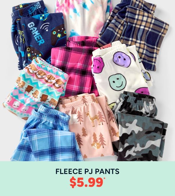 $5.99 Fleece PJ Pants