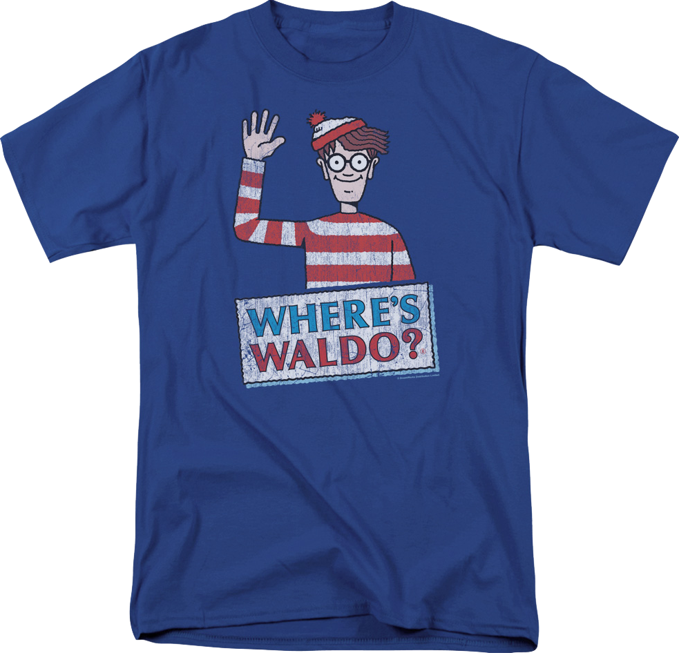 Waving Where's Waldo T-Shirt