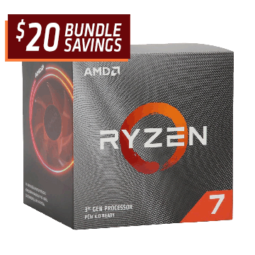 AMD Ryzen 7 3700X Matisse 3.6GHz 8-Core AM4 Boxed Processor with Wraith Prism Cooler