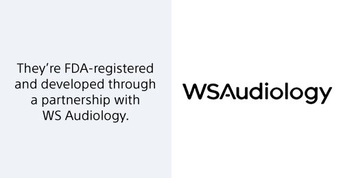 They're FDA-registered and developed through a partnership with WS Audiology.