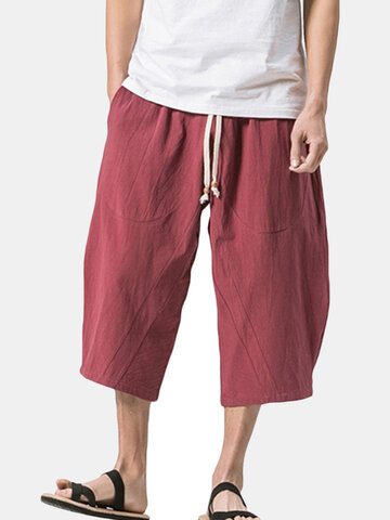Baggy Loose Linen Shorts