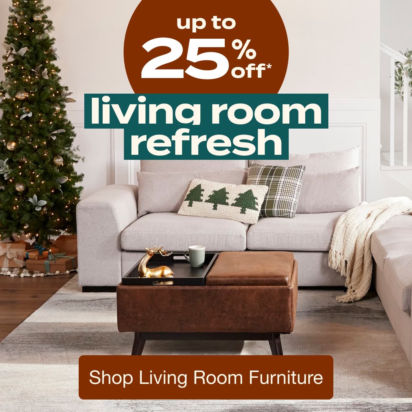 Up to 25% Off Living Room Furniture