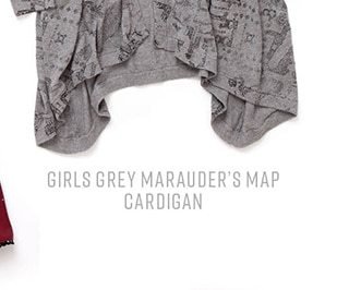 Grey Marauders Map Cardigan