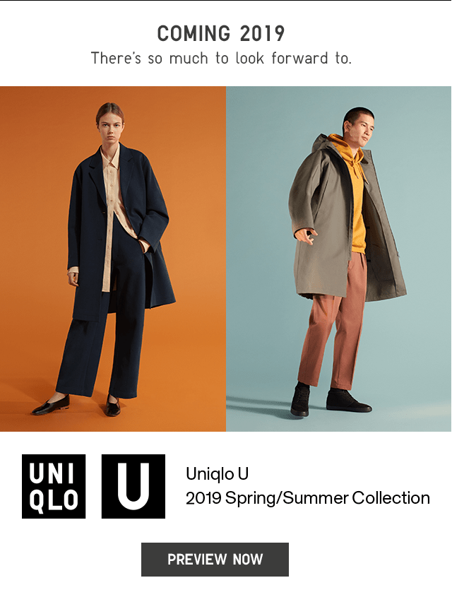 COMING SOON - UNIQLO U 2019 SPRING/SUMMER COLLECTION - PREVIEW NOW