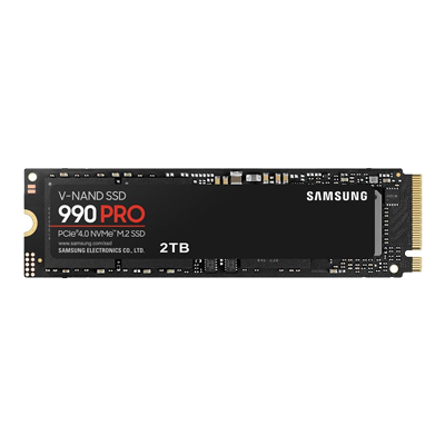 Samsung 990 PRO 2TB Samsung V NAND 3-bit MLC PCIe Gen 4 x4 NVMe M.2 Internal SSD