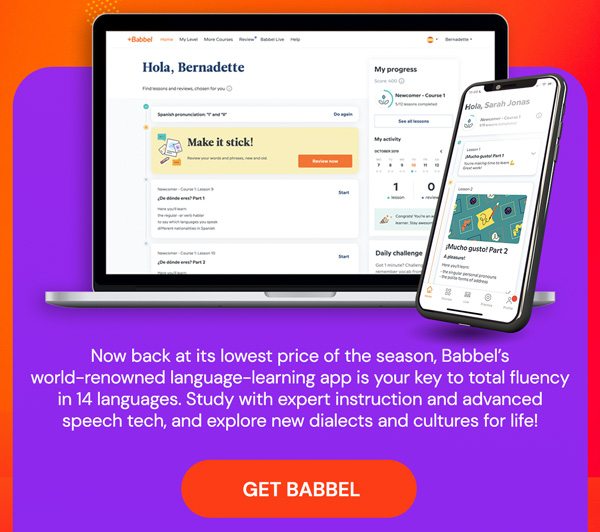 Babbel Language Learning: Lifetime Subscription (All Languages)