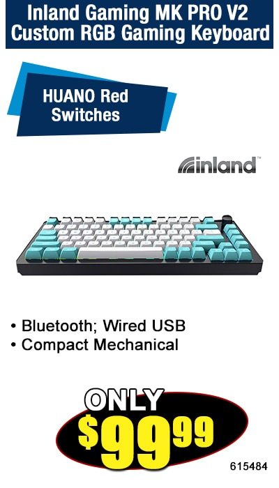 Inland Gaming MK PRO V2 Custom RGB Gaming Keyboard