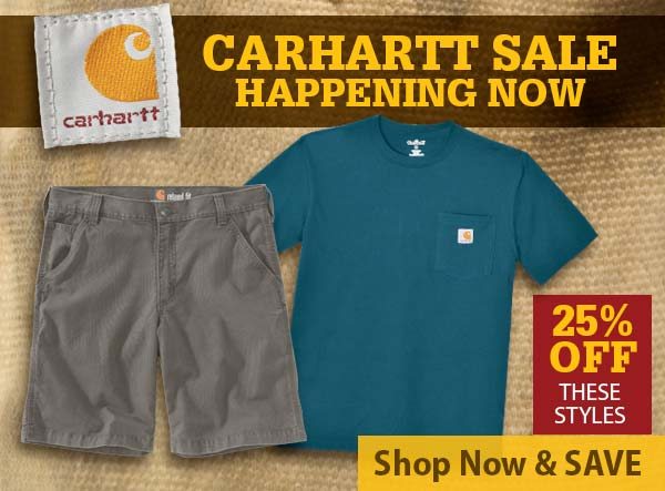 CARHARTT SALE HAPPENING NOW | 25% OFF These Styles | Shop Now & SAVE