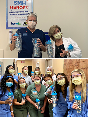 Sarasota Memorial Hospital frontline workers receive donated Tervis water bottles