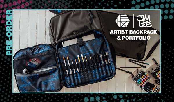 Jim Lee Artist Backpack and Portfolio (HEX)