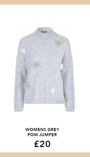 Grey Pom Jumpers