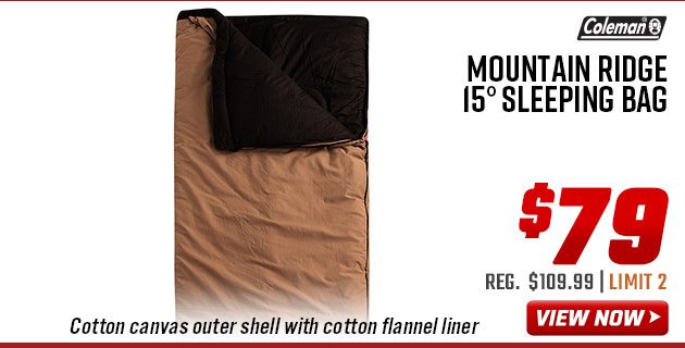 ''Coleman Mountain Ridge 15° Sleeping Bag''