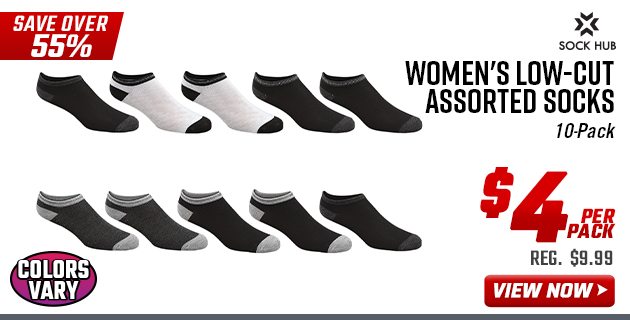 Sock Hub Women's Low-Cut Assorted Socks | 10-Pack
