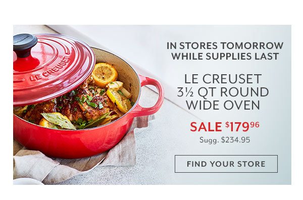 Le Creuset 3.5qt Round Wide