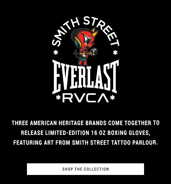 The Limited-Edition RVCA x Everlast x Smith St Tattoo Boxing