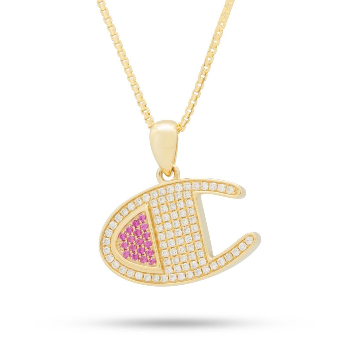14K Sold Gold And Diamond Champion Heritage Necklace